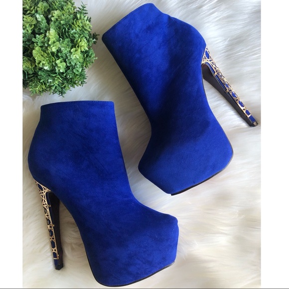 Shoes - 🆕 Royal Blue Platform Stiletto Booties